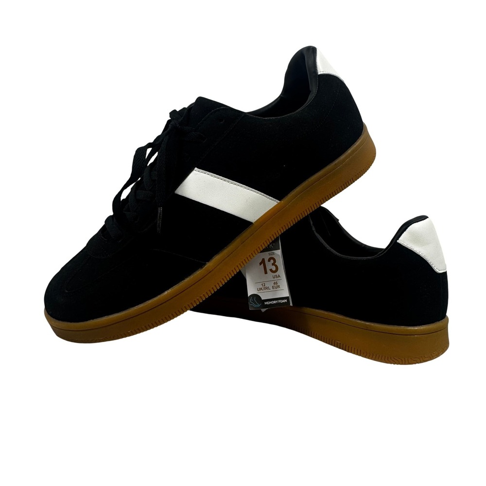 Primark Memory Foam Men Sneakers Black Gum Sole Size 13 New
